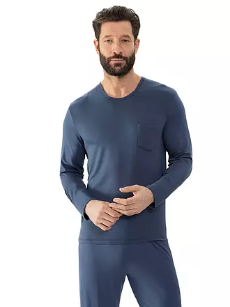MEY | T-shirt de pyjama à manches longues JEFFERSON quartz chiné | grau